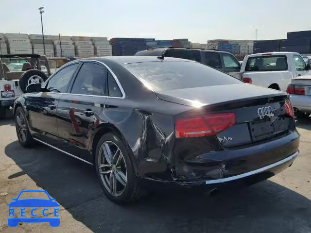 2013 AUDI A8 QUATTRO WAUAGAFD6DN033624 image 2
