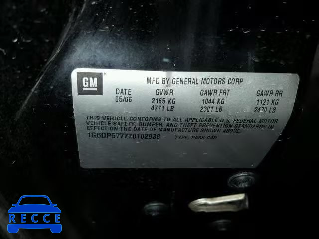 2007 CADILLAC CTS HI FEA 1G6DP577770102938 image 9