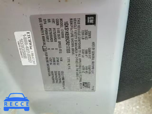 2012 GMC YUKON XL C 1GKS1KE05CR217333 Bild 9
