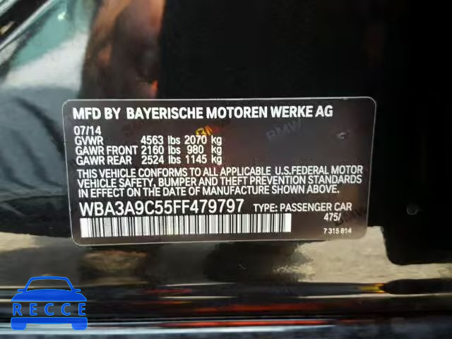 2015 BMW 335 WBA3A9C55FF479797 image 9