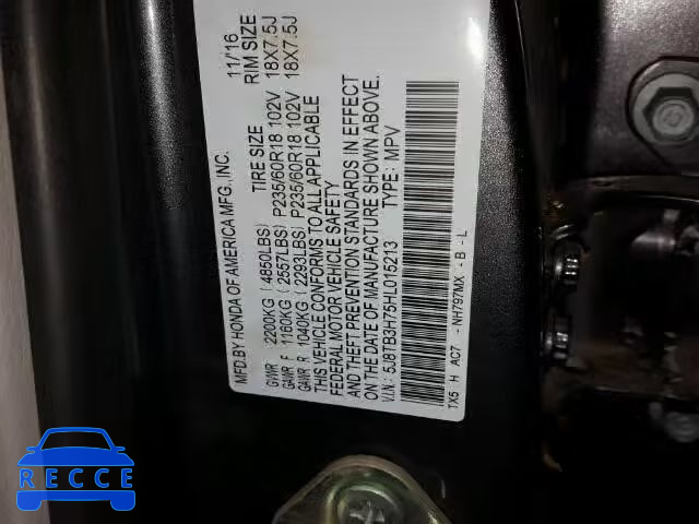 2017 ACURA RDX ADVANC 5J8TB3H75HL015213 image 9