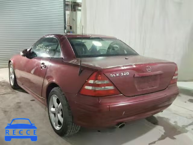 2001 MERCEDES-BENZ SLK 320 WDBKK65F91F184435 image 2