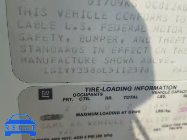 1990 CHEVROLET CORVETTE 1G1YY3386L5112378 image 9