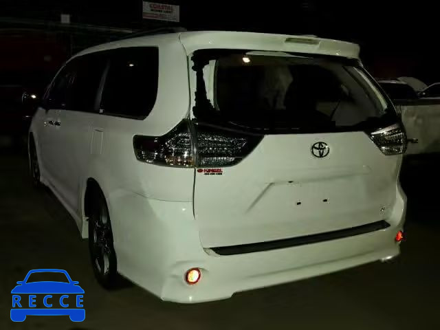 2017 TOYOTA SIENNA SE 5TDXZ3DC5HS865078 image 2