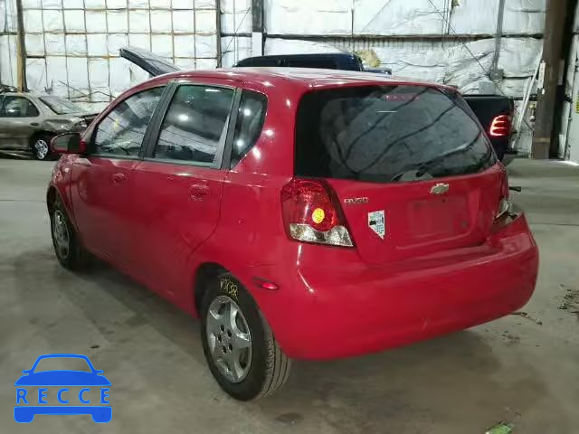 2006 CHEVROLET AVEO BASE KL1TD66616B668085 image 2