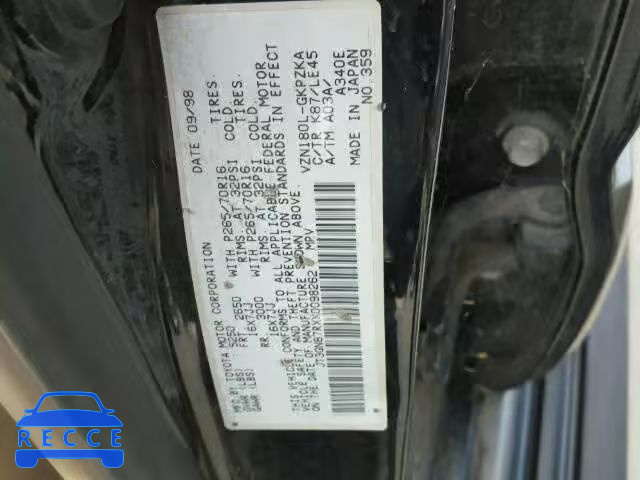 1999 TOYOTA 4RUNNER LI JT3GN87RXX0098262 image 9