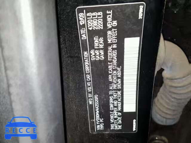 2010 VOLVO V50 YV1390MW4A2552070 image 9