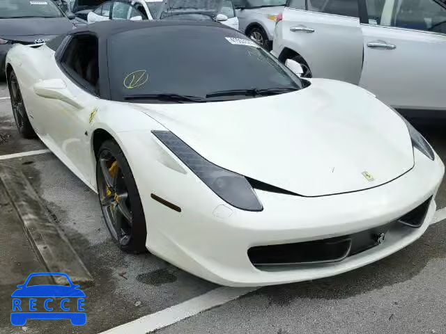 2012 FERRARI 458 SPIDER ZFF68NHA0C0189090 image 0