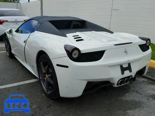 2012 FERRARI 458 SPIDER ZFF68NHA0C0189090 Bild 2