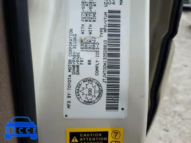 2003 LEXUS LX 470 JTJHT00W133528810 image 9