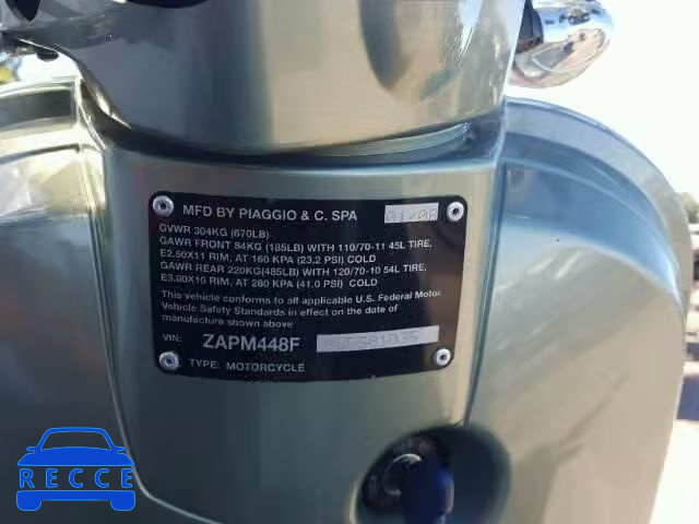 2008 VESPA LX 150 ZAPM448F985501035 зображення 9