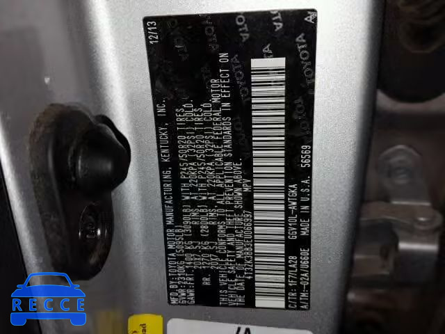2014 TOYOTA VENZA LE 4T3ZK3BB3EU066997 image 9