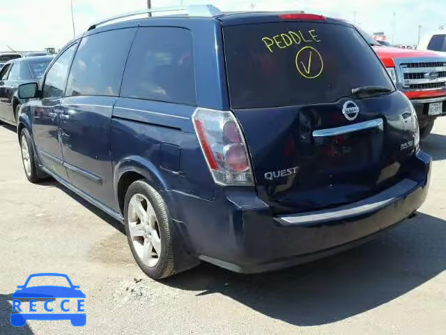 2007 NISSAN QUEST S 5N1BV28U97N142904 image 2