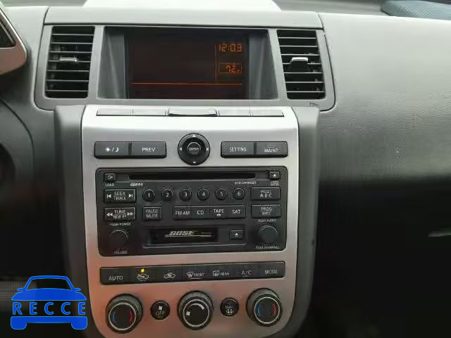 2003 NISSAN MURANO SL JN8AZ08W73W216730 image 8
