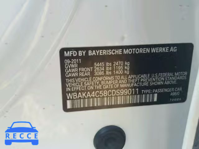 2012 BMW 740 WBAKA4C58CDS99011 image 9