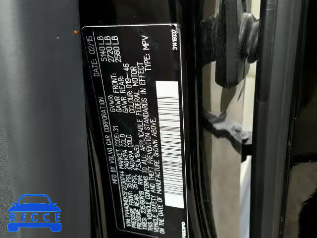 2015 VOLVO XC60 T5 YV440MDK5F2730744 Bild 9