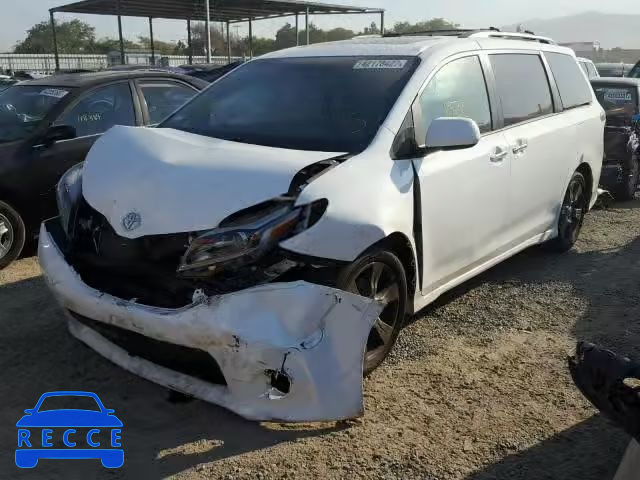 2017 TOYOTA SIENNA SE 5TDXZ3DC5HS804717 зображення 1