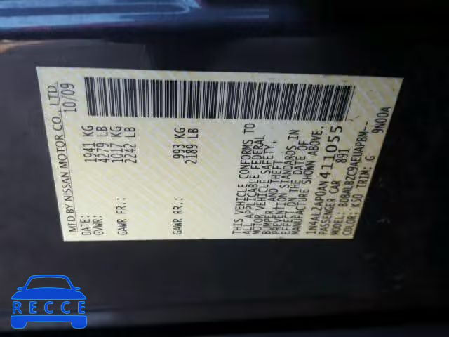 2010 NISSAN ALTIMA BAS 1N4AL2AP0AN411055 image 9