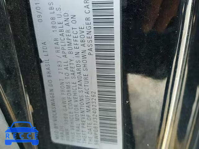 2002 VOLKSWAGEN GTI 9BWPG61J324023262 image 9
