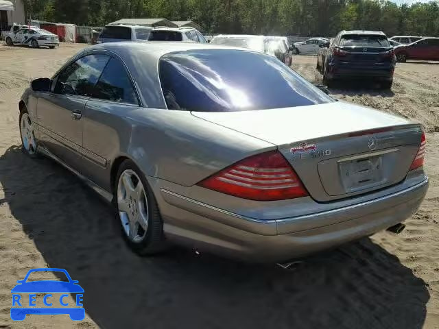 2003 MERCEDES-BENZ CL 500 WDBPJ75J23A034573 image 2