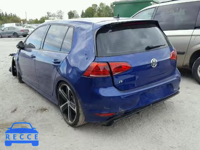 2016 VOLKSWAGEN GOLF R WVWLF7AU2GW142105 зображення 2