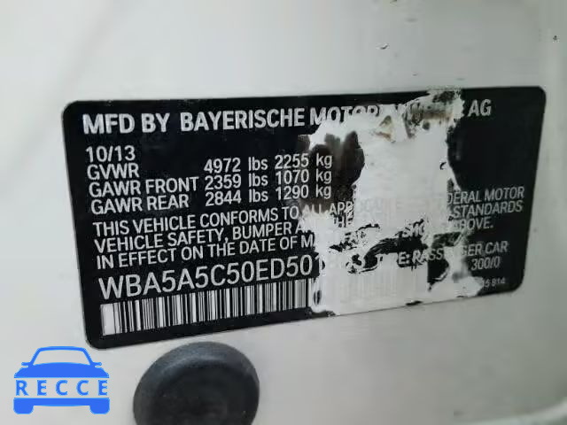 2014 BMW 528 I WBA5A5C50ED501863 image 9