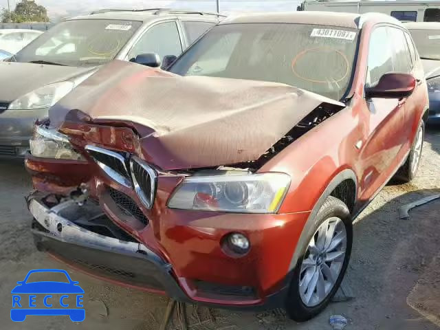 2013 BMW X3 5UXWX9C54D0A08756 зображення 1