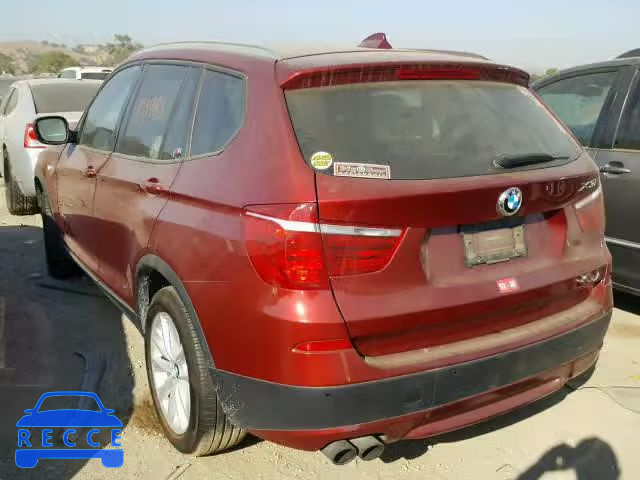 2013 BMW X3 5UXWX9C54D0A08756 зображення 2