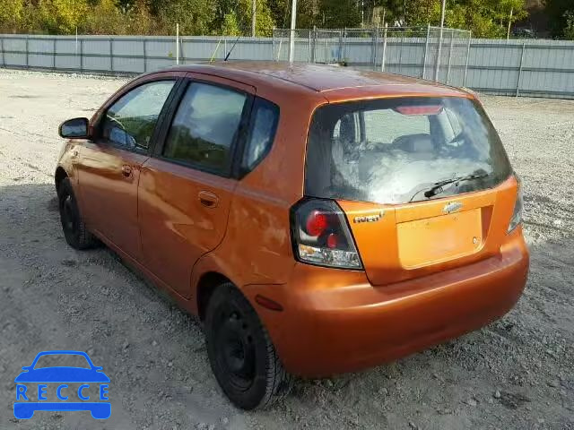 2007 CHEVROLET AVEO BASE KL1TD66687B777354 image 2