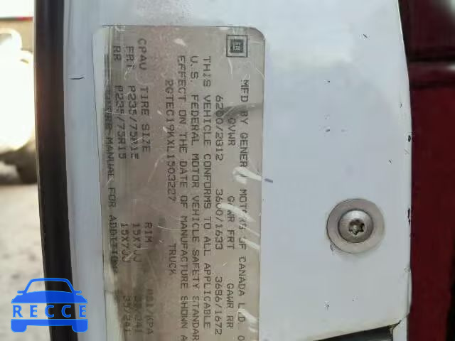 1990 GMC SIERRA 2GTEC19KXL1503227 image 9