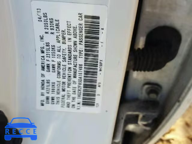 2013 HONDA ACCORD EXL 1HGCR2F85DA167466 Bild 9