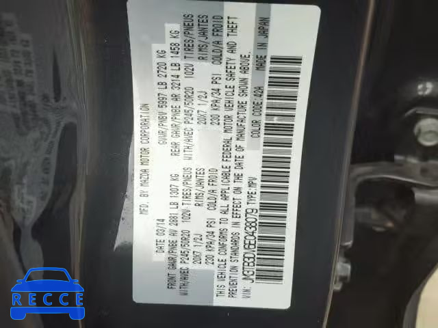 2014 MAZDA CX-9 GRAND JM3TB3DV6E0438079 image 9