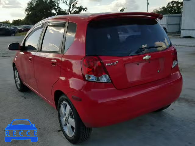 2008 CHEVROLET AVEO BASE KL1TD66698B015510 image 2