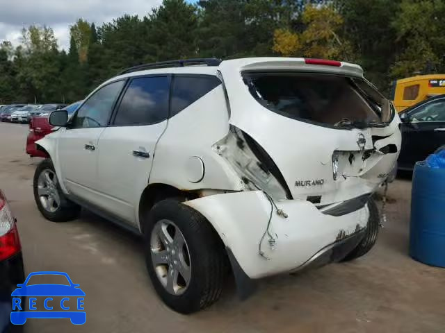 2003 NISSAN MURANO SL JN8AZ08W13W209725 image 2