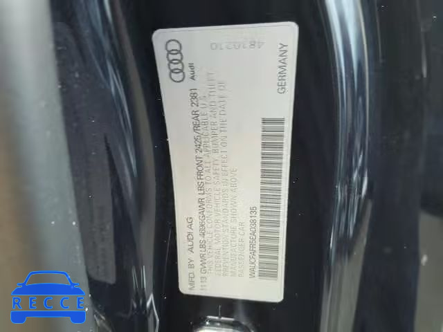 2014 AUDI A5 PREMIUM WAUCFAFR5EA038135 зображення 9