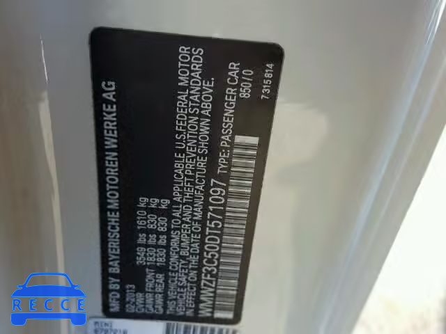 2013 MINI COOPER CLU WMWZF3C50DT571097 image 9