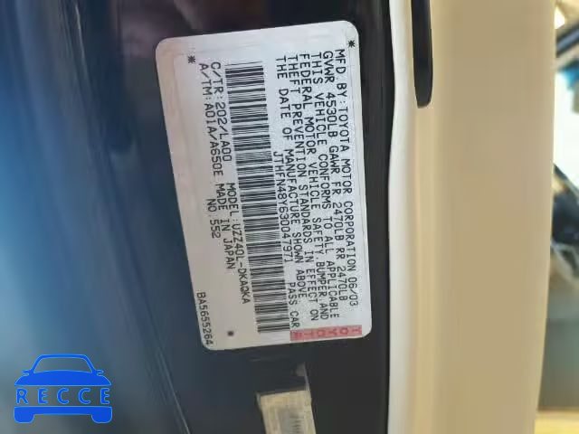 2003 LEXUS SC JTHFN48Y630047971 Bild 9
