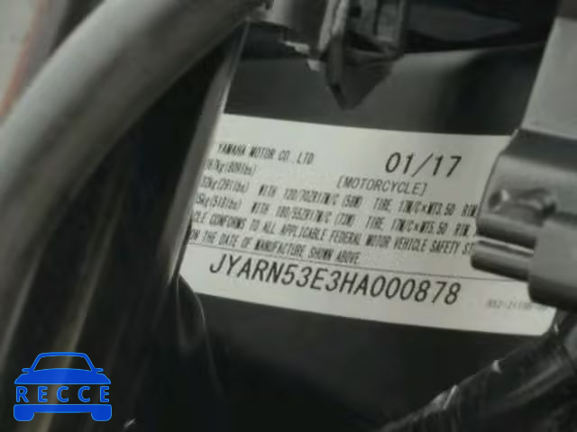 2017 YAMAHA FZ09 JYARN53E3HA000878 зображення 9