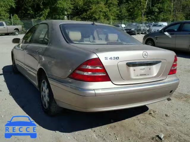 2001 MERCEDES-BENZ S 430 WDBNG70J11A196060 image 2