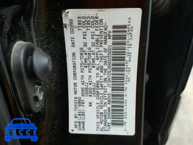 1999 TOYOTA LAND CRUIS JT3HT05J8X0055001 image 9