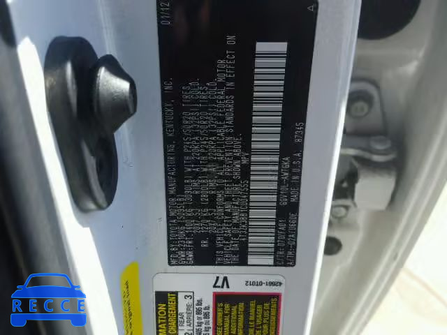 2012 TOYOTA VENZA LE 4T3ZK3BB1CU047555 image 9