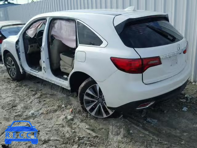 2016 ACURA MDX TECHNO 5FRYD4H47GB027809 image 2