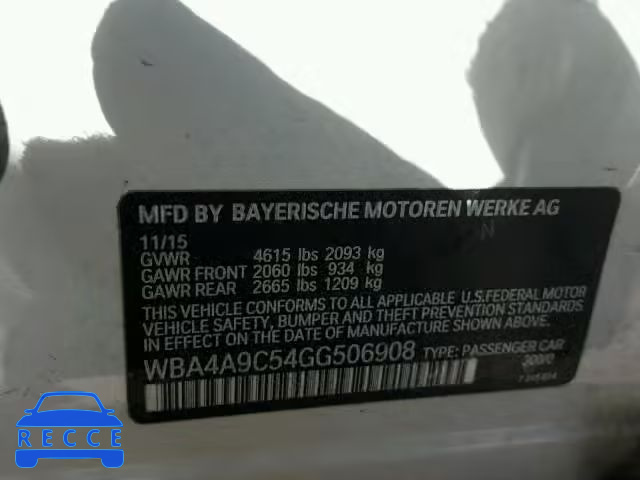 2016 BMW 428 I WBA4A9C54GG506908 зображення 9