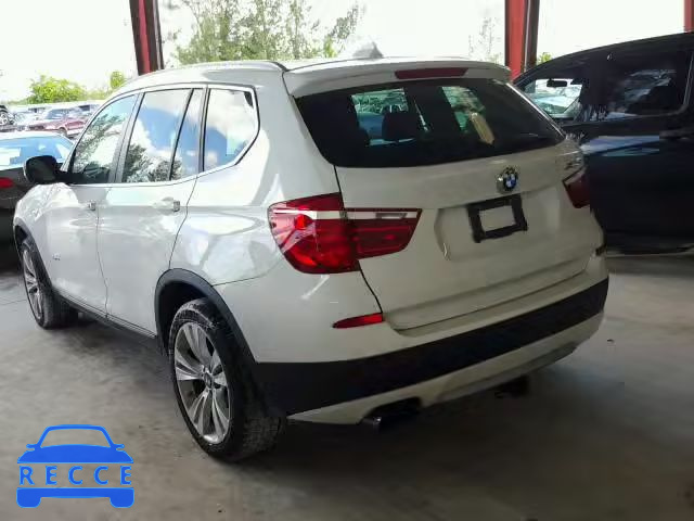 2012 BMW X3 5UXWX7C56CL736593 зображення 2