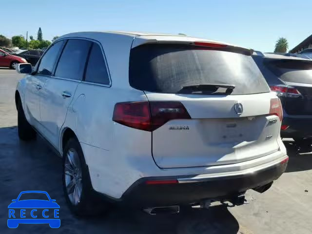 2011 ACURA MDX ADVANC 2HNYD2H72BH534176 image 2