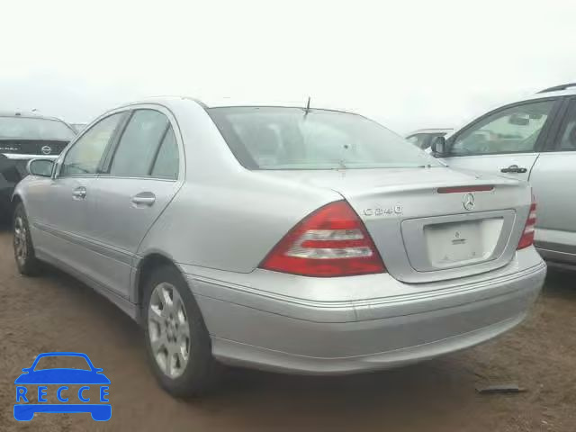2005 MERCEDES-BENZ C 240 WDBRF61J85A776568 image 2