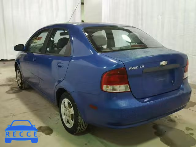 2005 CHEVROLET AVEO BASE KL1TD52695B345403 image 2