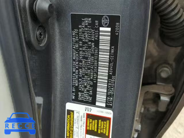 2011 TOYOTA CAMRY BASE 4T4BF3EK0BR103967 image 9