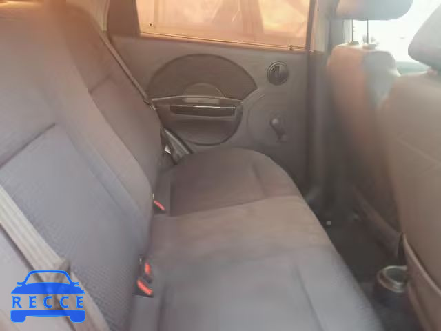 2006 CHEVROLET AVEO BASE KL1TD56606B547865 image 5