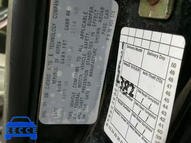 2004 SUZUKI VERONA S KL5VJ52L04B116726 зображення 9